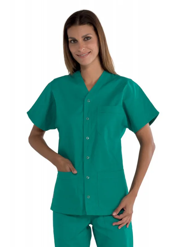 Tunique médicale Unisex 100% coton Cancun verte