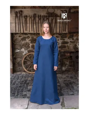 Tunique médiévale Freya, bleu ⚔️ Boutique Épées