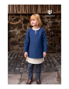 Tunique médiévale pour enfant, bleu Eriksson ⚔️ Boutique Épées