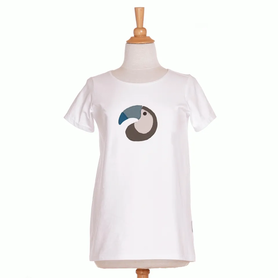 Tunique-t-shirt chouette Blanc