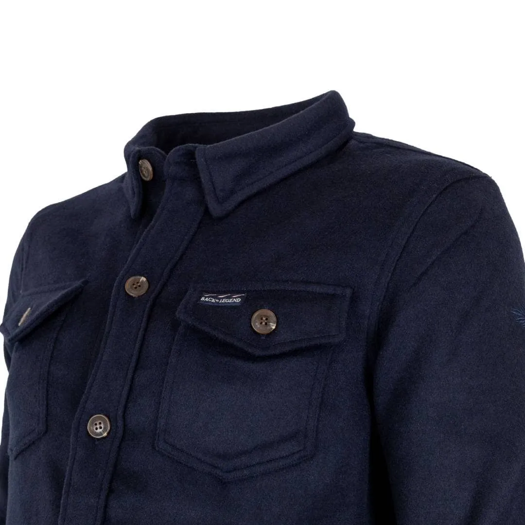 Veste bleue Laine/Polyester