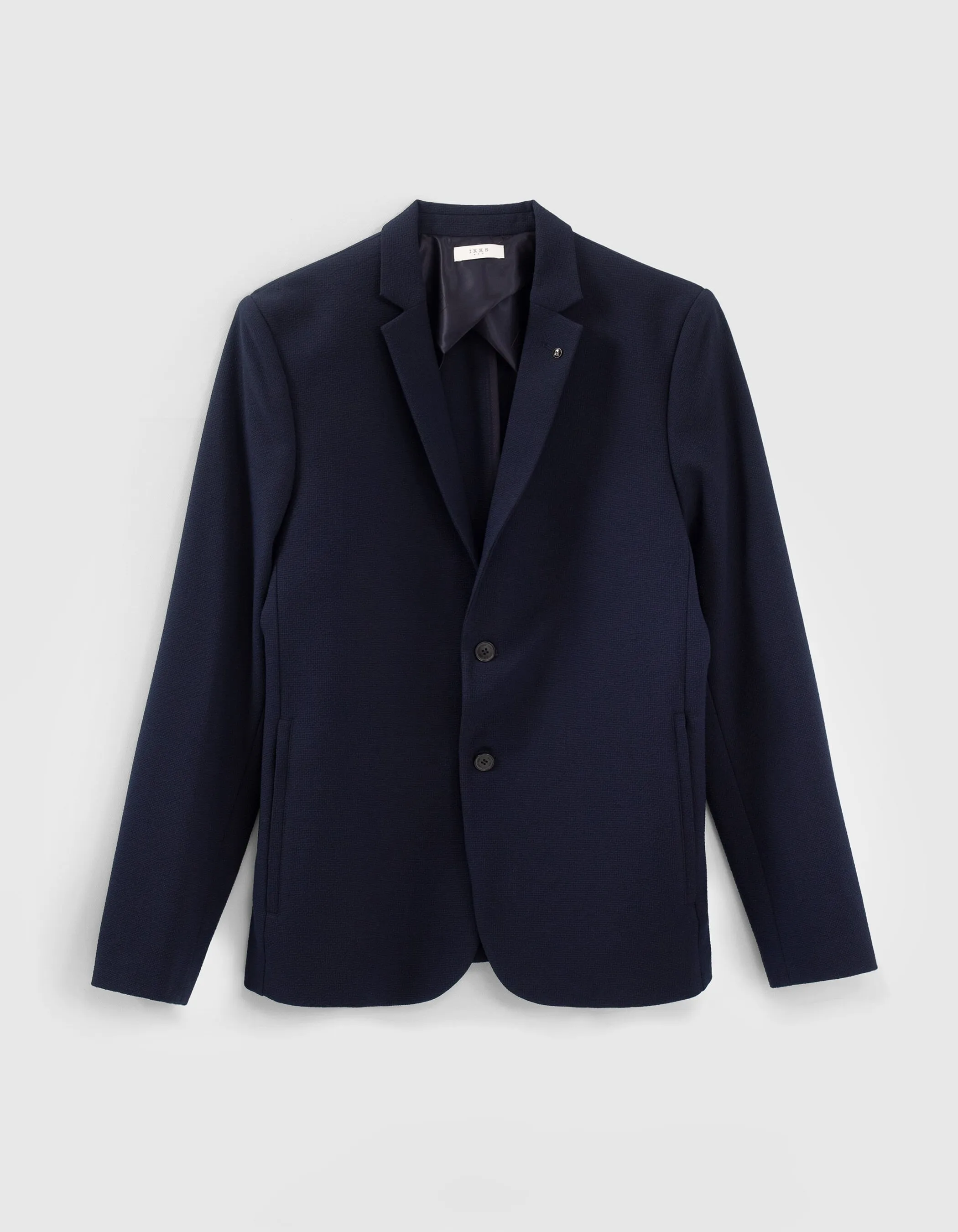 Veste de costume marine seersucker Homme