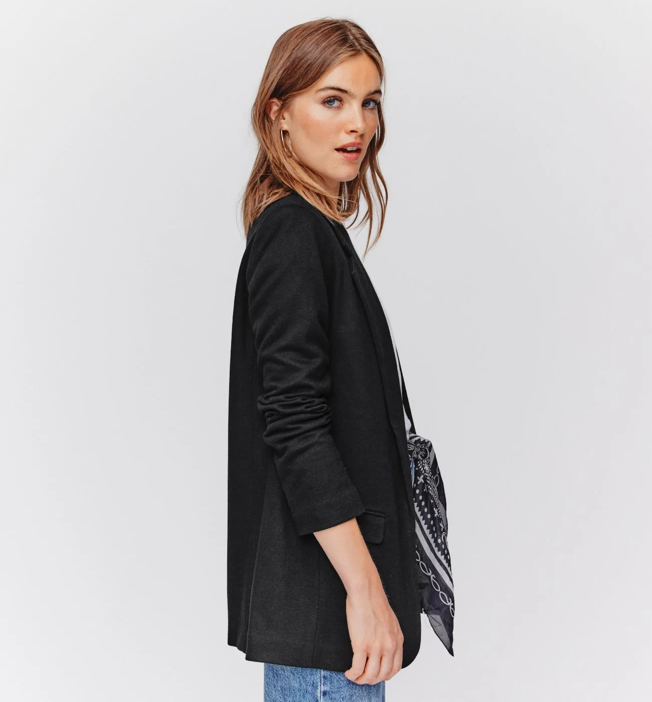 Veste de tailleur unie Femme - Noir