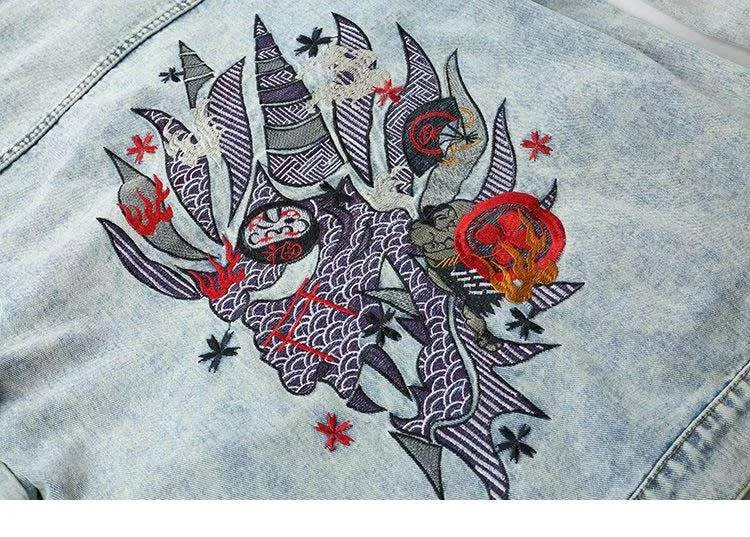 VESTE DENIM DRAGON