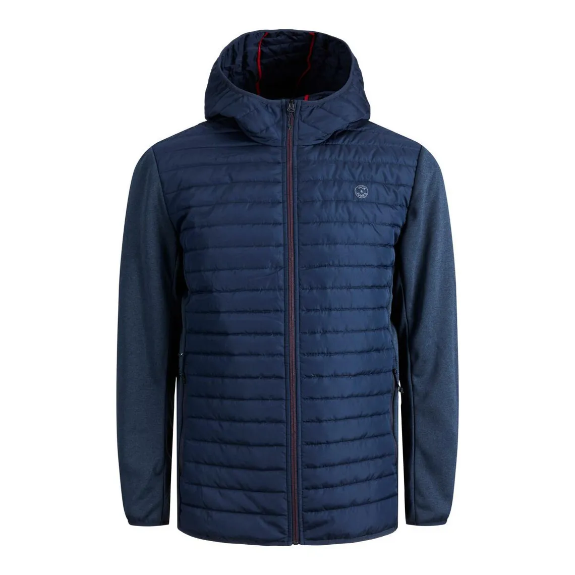 Veste hybride Capuche Manches longues Bleu Marine Jack & Jones - Veste Homme sur MenCorner