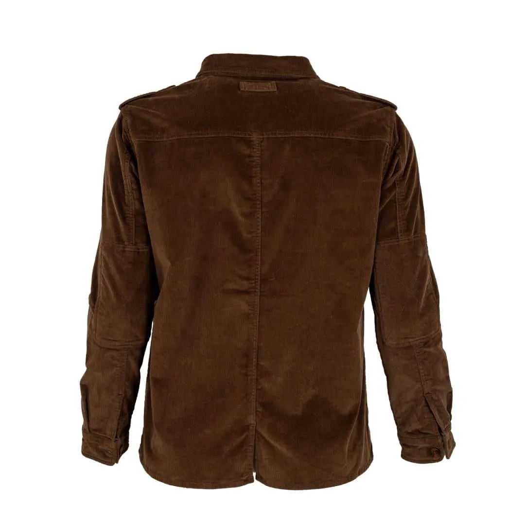 Veste saharienne multi-poches marron