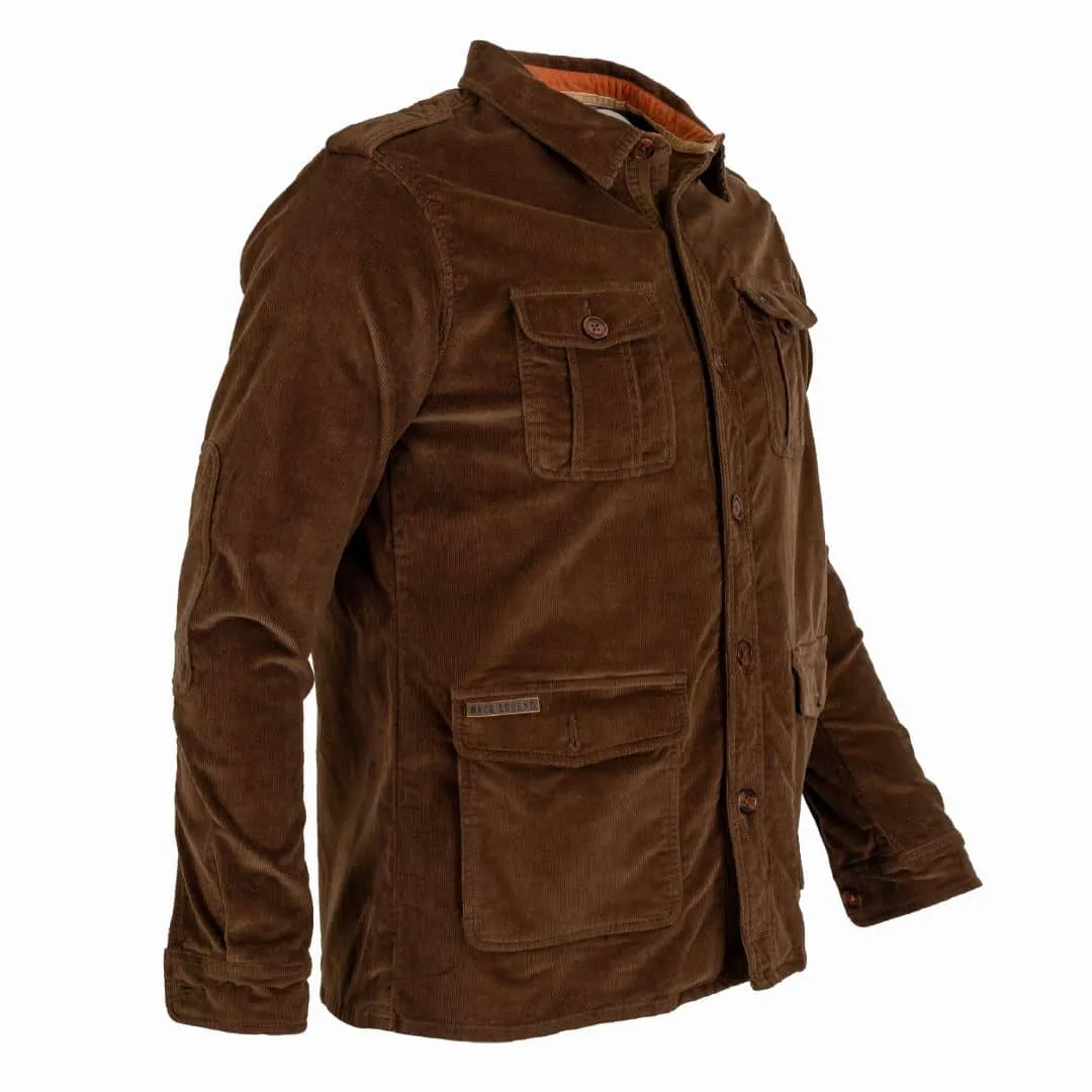 Veste saharienne multi-poches marron