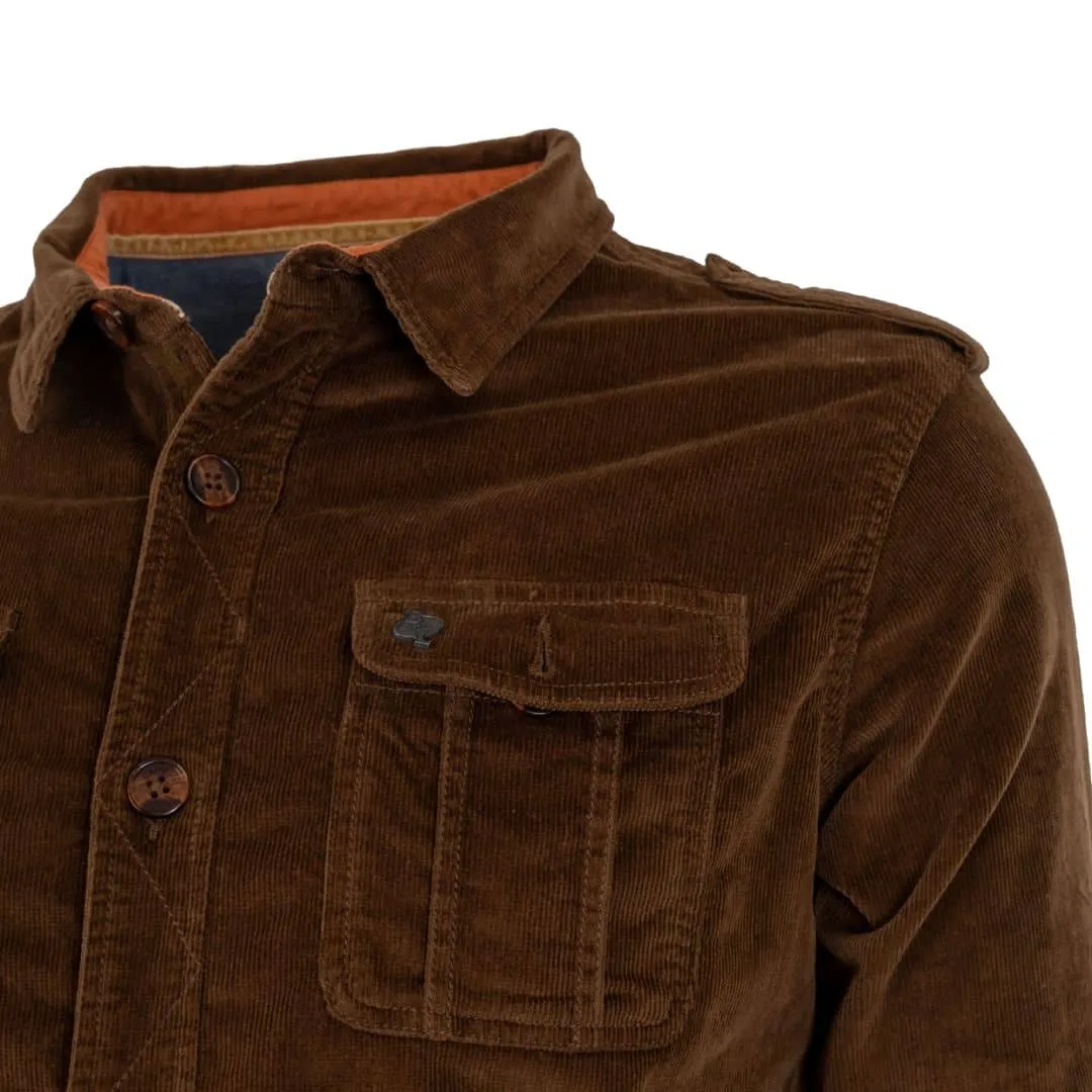 Veste saharienne multi-poches marron