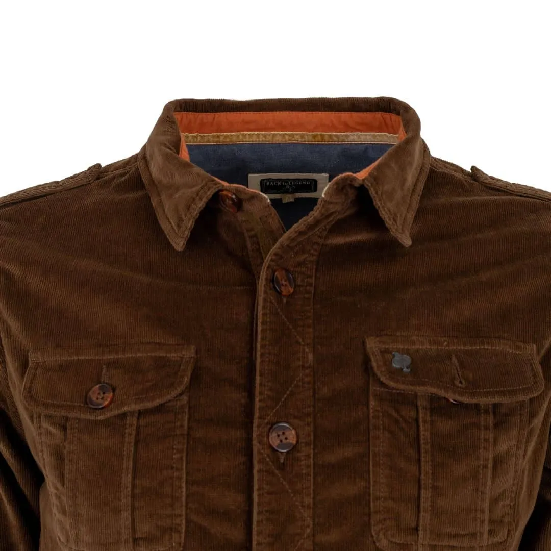 Veste saharienne multi-poches marron