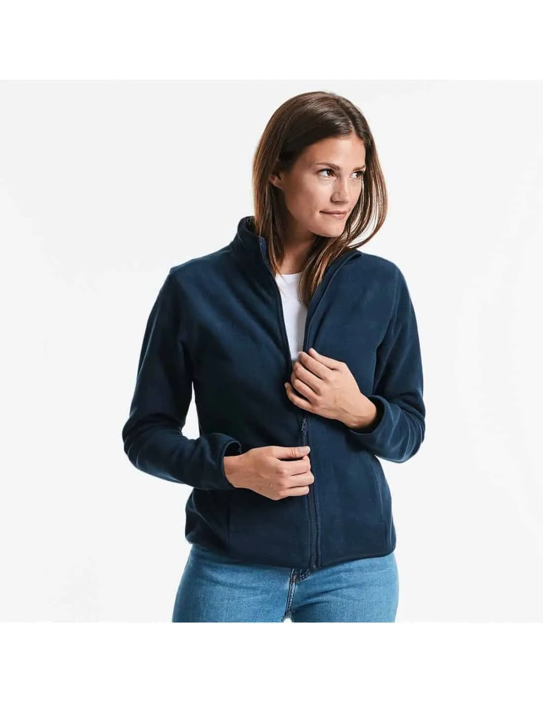 Veste zippée Femme en microfibre polaire