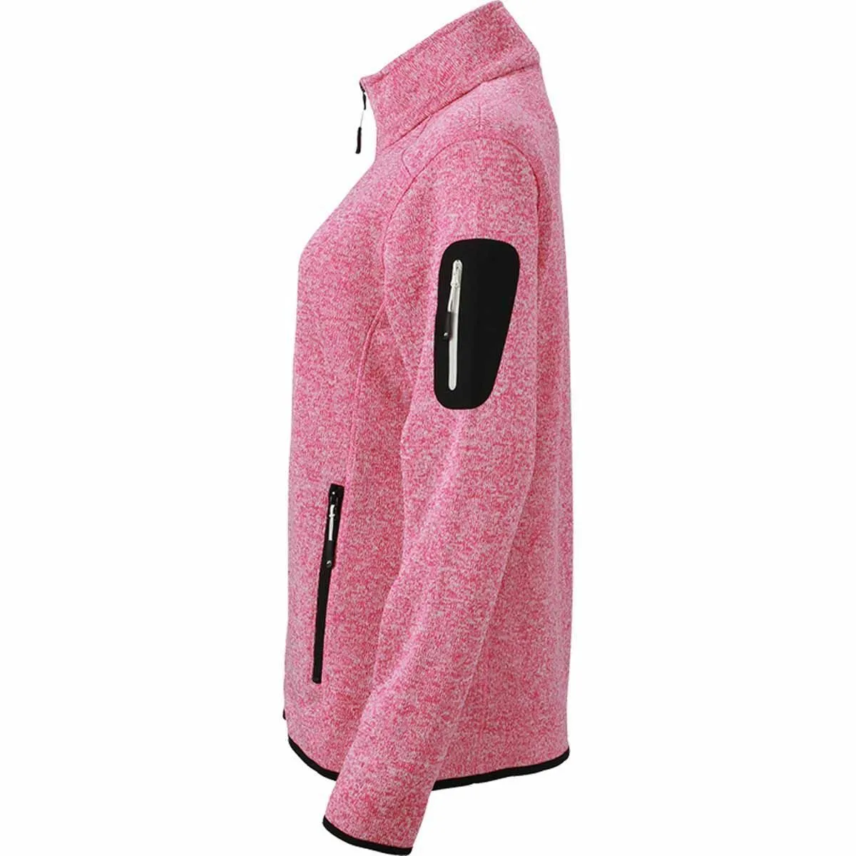 Veste zippée polaire - femme - JN761 - rose 