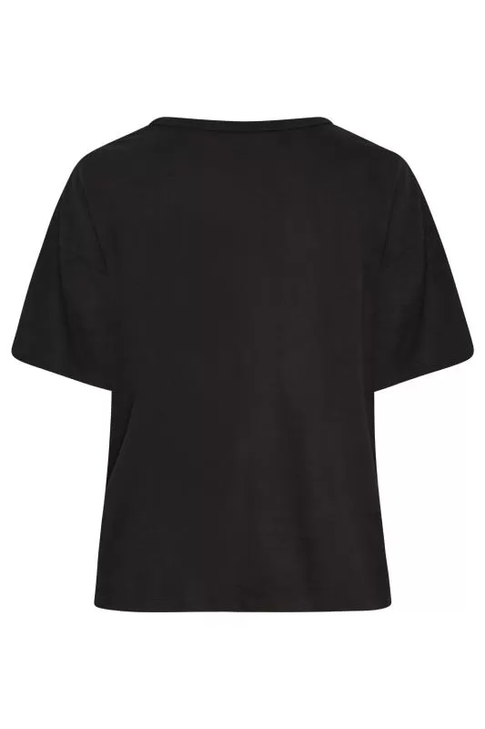 YOURS - T-Shirt Noir Utility Manches Courtes